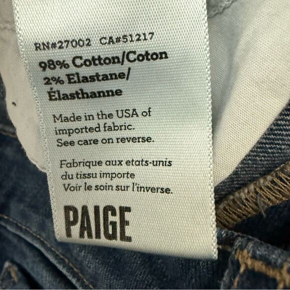 PAIGE Verdugo Ultra Skinny Blue Distressed Jeans - Picture 5 of 7